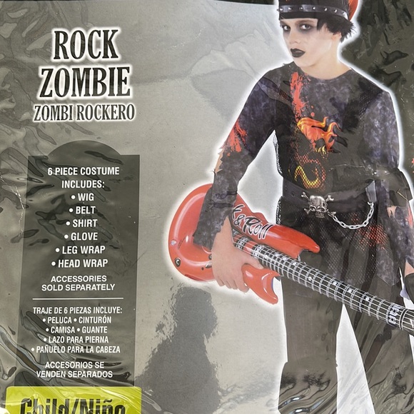 Rock Zombie Children’s Costume! New! - Picture 3 of 9